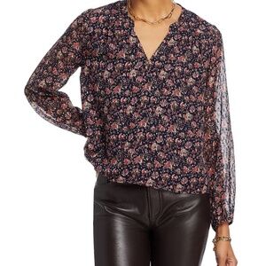 Faherty silk blend top